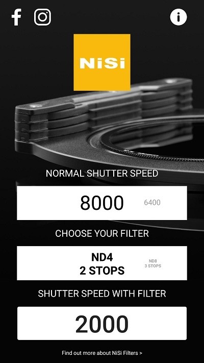 NiSi ND曝光计算器安卓版